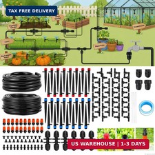 240FT Drip Irrigation System kit, Upgrade Automatic Garden Watering Kit with 1/2 picture