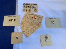 Vtg American Motorcycle Association Lot Award Achievement Pins Membership Cards picture