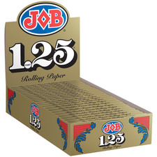 JOB 1.25 Gold Rolling Paper 1 1/4 Cigarette Papers 78mm (Full Box of 24) picture