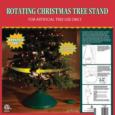 Rotating Christmas Tree Stand with Built-In Light Plugs – 360-Degree Rotation picture