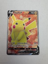 Pikachu V Full Art 157/172 Brilliant Stars Pokemon Card picture