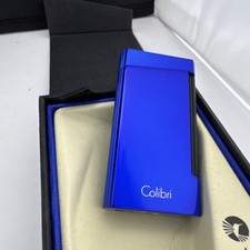 COLIBRI Voyager Double Jet Flame Lighter - Blue and Black - New picture