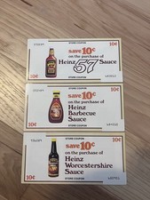 Vintage 1978 Heinz Store Coupon Sheet Save 30c 57 Sauce BBQ + Recipe Promo Card picture