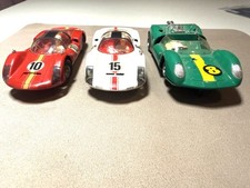 Vintage a red and a white Marklin Sprint Porsche Carrera 6 and bonus Slot Car  picture