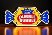 Dubble Bubble Gum LED 3D Printed LightBox Desk Display – Retro Candy  Sign picture