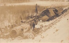 J29/ Luzon New York RPPC Postcard c1910 Railroad Wreck Disaster NYO&W 243 picture