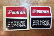 Pentron Test Equipment Tachs & Gauges Original 80's Racing Decal/Sticker Vintage picture