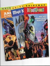 Disney World Vintage circa 2002 Parks Guide Maps lot of 3 picture