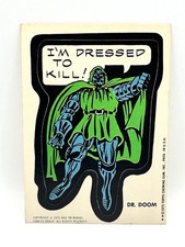 1975 Topps Marvel Comic Book Heroes Stickers Dr. Doom RC picture