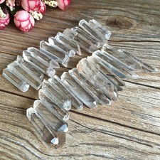 200g Tibet Nice Lot Natural Clear Quartz Crystal Points Wand Specimen NEW picture