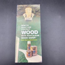 1987 Rust-Oleum Wood Saver Paints Brochure With Color Chart picture