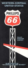 Western-Central United States 1967 Map Phillips 66 H.M. Gousha picture