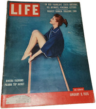 January 9, 1956 LIFE Magazine Car, Jell-O ad B Franklin ads  Jan 1 picture