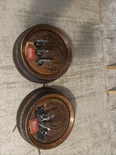 Vintage Coors Wall Tap Beer Barrel  - 2  Tap - Plastic Wood Look - Used picture