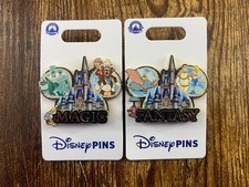 Disney Parks Trading Pins Walt Disney Magic Ears & Fantasy Ears NWT Set Of 2 picture
