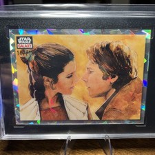 2023 Topps Chrome Star Wars Galaxy The Princess & The Scoundrel #5 Atomic /150 picture