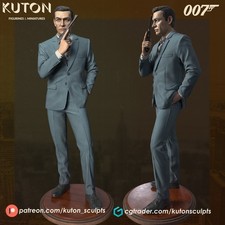 007 Sean Connery 220mm Hand Painted Collectible Display Model Figure picture