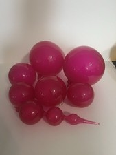 Vintage MCM Jim Marvin Handblown Glass Bubblegum Ornaments picture