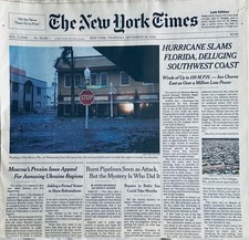 SEPTEMBER  29, 2022  NY TIMES AARON JUDGE TIES MARIS 61 HR RECORD *MINT* picture