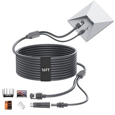 2 in 1 for Starlink Mini Ethernet Cable 16.4FT/5M 16.5FT Starlink Mini Cable picture