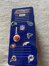 Vintage Snickers NFL Combination Lock Tin Locker Promo Collectible Football-Read picture