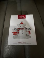 Hallmark Merry Mice - 2 Mice and Snowmouse Keepsake Ornament 2022 picture