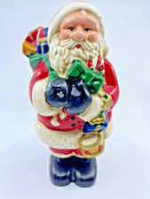 VTG Department 56 Cast Iron Santa Claus Bank Primitive Christmas décor picture