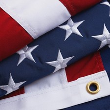 Homissor 100% Cotton Flag American Flags 3x5 Ft New Cotton USA Flag Heavy Duty O picture
