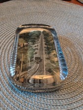 Antique Glass Paperweight Incline Railway, Lookout Mountain, Chattanooga, TN  picture