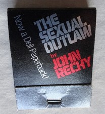 Vintage Unstruck Matchbook, The Sexual Outlaw, John Rechy, Gay, LGBTQ Interest picture