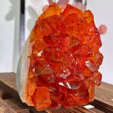 2.13LB Natural yellow crystal cave quartz crystal spiritual decoration picture