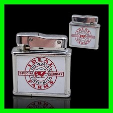 Vintage Ideal Farms World's Finest Special Guernsey Milk Dairy Cow Ad Lighter picture