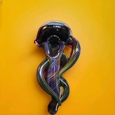 Glass Heady Unique Artist *Lurch* Signed Alienware Glass Pipe Sculpture picture