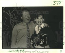 1990 Press Photo Lex Breckinridge and Olivia Manning of St. George's School picture