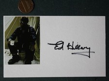 1st Man to Climb Mount Everest Sir Edmund Hillary Signed Autograph Photo Card + picture