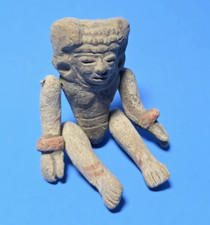 PRE-COLUMBIAN TEOTIHUACAN TERRACOTTA ARTICULATED DOLL FIGURE picture