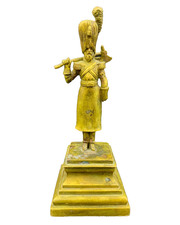Solid Brass Bronze Statuette French Napoleonic Sapper Grenadier Pioneer's Axe picture
