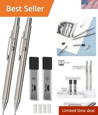 All-Metal 0.9mm Mechanical Pencil Set with Lead Refills - Perfect for Drafting picture