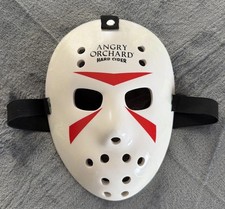 ANGRY ORCHARD HARD CIDER X JASON UNIVERSE GLOW IN DARK CERAMIC MASK 8.25” X 6.25 picture