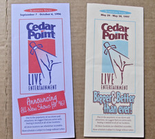 2 Cedar Point Amusement Park Show Schedule Brochure 1996 / 97 ~ Berenstain Bears picture