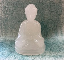  Vintage Gillinder Glass Buddha Statue 6