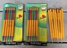 Vtg Scripto Yellow Mechanical Pencils NOS Lot Of 2 1993 picture