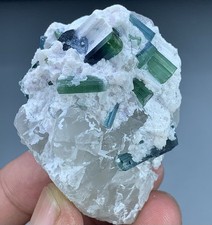 75 Gram Tourmaline Crystals with Quartz from Afghanistan. picture