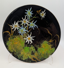 Antique Pflüger Freres Nyon Art Pottery Plate Edelweiss 9