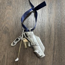 Vintage Golf Key Chain Bag Tag Gloria Duchin Metal 3 Inch USA Great Shape picture