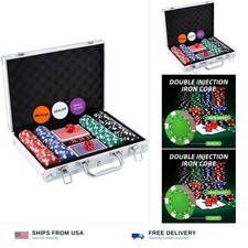 Poker Chip Set - 200PCS Poker Chips with Aluminum Case, 11.5 Gram Chips for T... picture