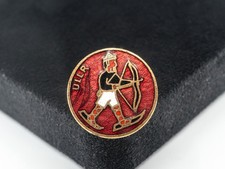 Vintage ULLR Norse God of Skiing Winter & Archery Enamel Pin by A. Augis Lyon picture