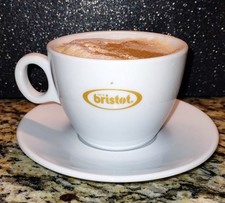 1919 Bristot 100 Anniversario Caffè Cappuccino Porcelain Cup Mug Saucer Set 7oz picture