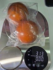 Vintage Mastic Amber Bakelite Spheres 60mm Raw Material 313g for Rosary Turning picture