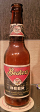 1940S BECKERS BEER BOTTLE WITH NECK LABEL IRTP BECKER PRODUCTS OGDEN UTAH picture